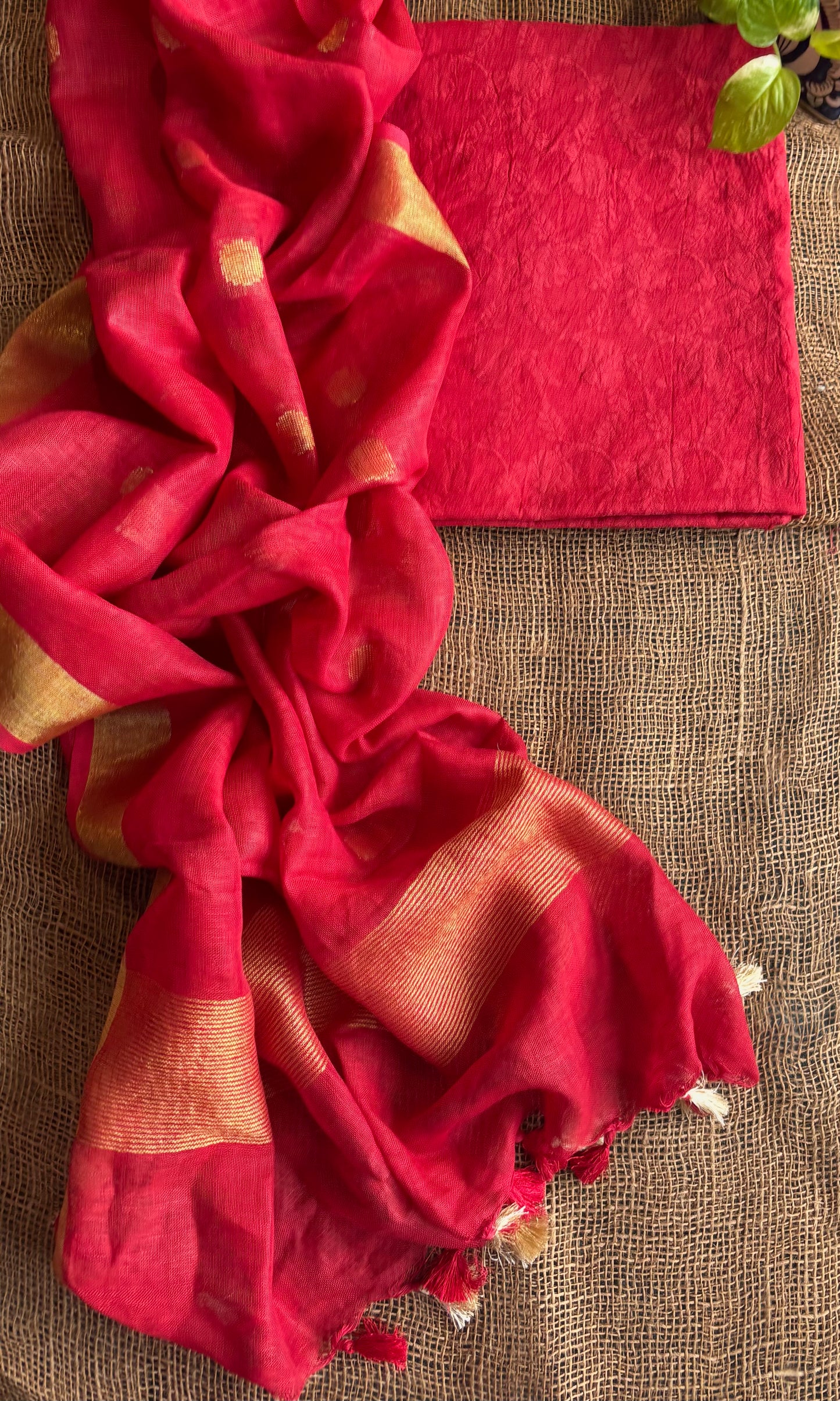Red Banarasi set