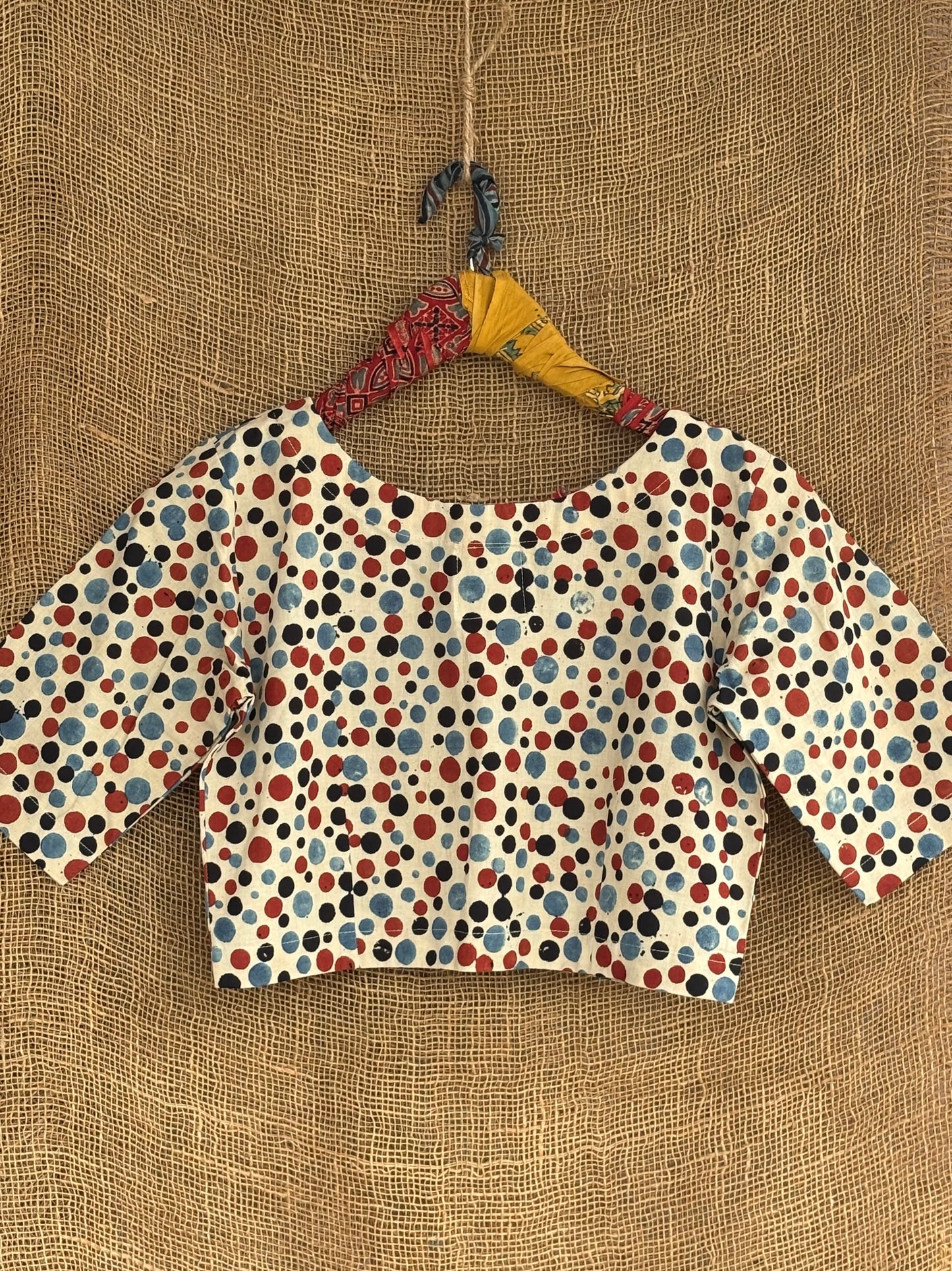 Multi polka blouse