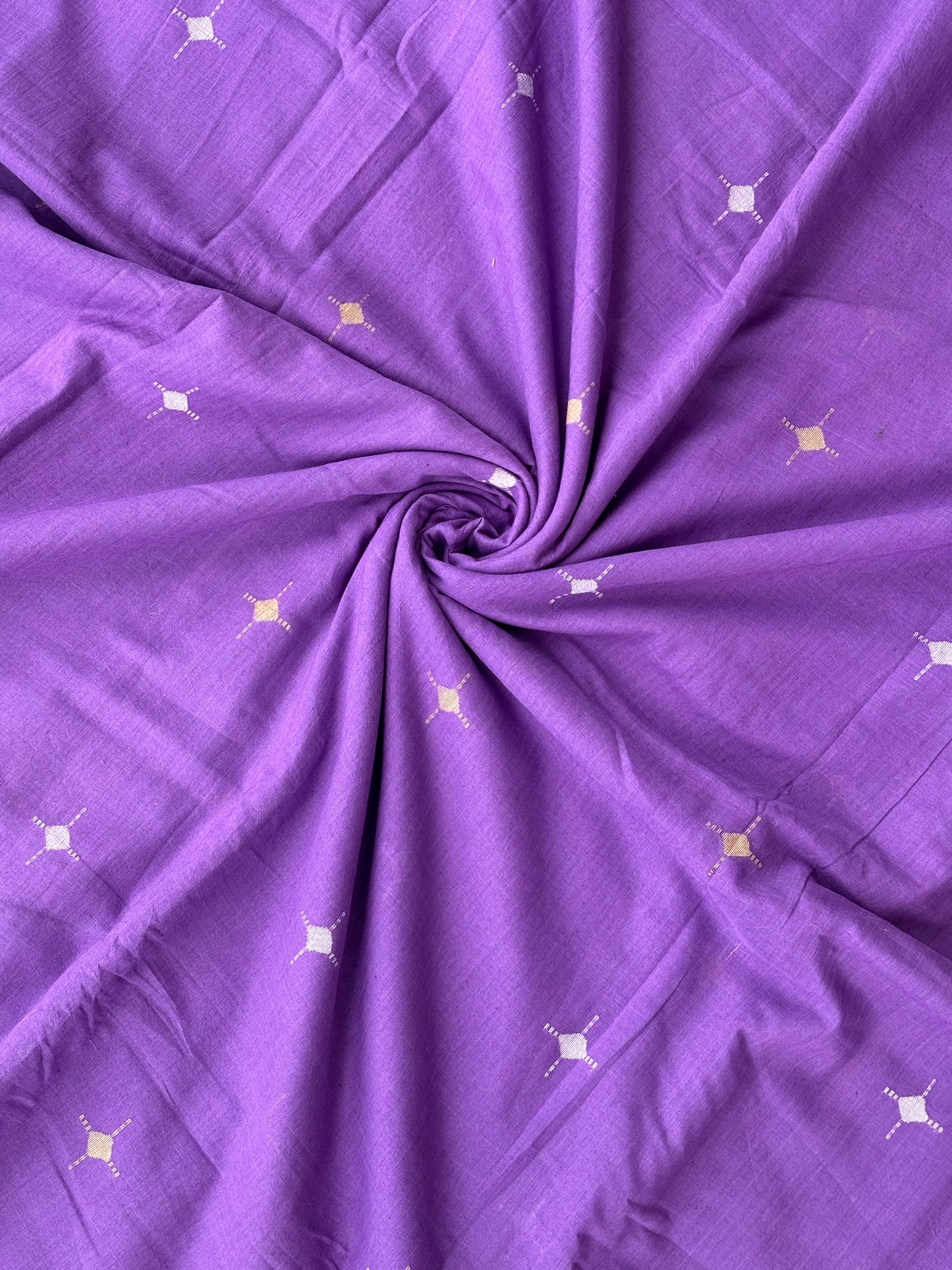 Lavender jamdani fabric