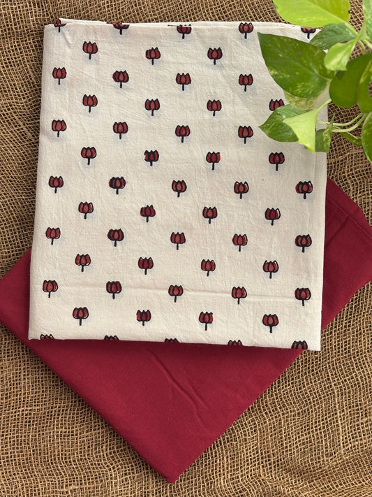 Ivory-madder lotus set