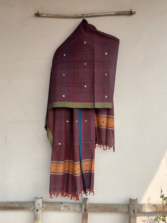 Falsa Khadi jamdani dupatta