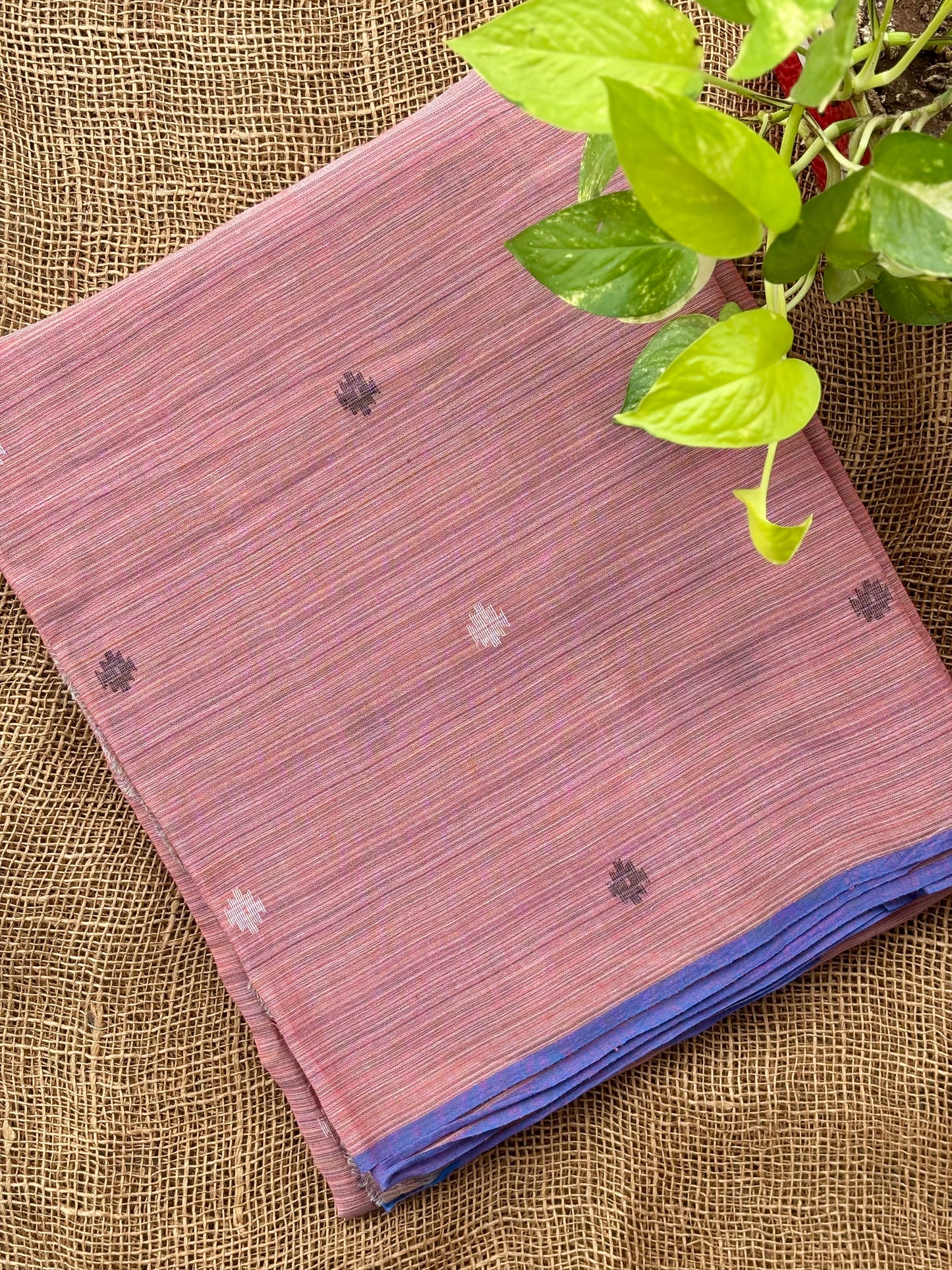 Rose pink stripes fabric