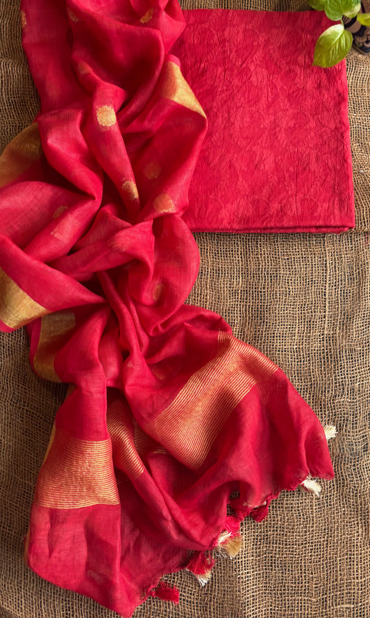 Red Banarasi set