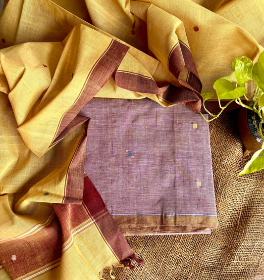 Earthy pink jamdani set