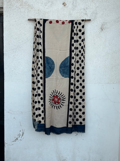 Ivory modal silk kurta fabric