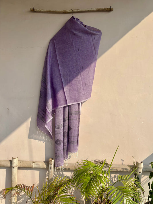 Lilac Handwoven Jamdani Dupatta